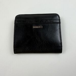 Relic Faux Leather Wallet Snap Up Black Credit Card Cash Slot BI Fold 4x3 Unisex